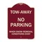 Signmission Tow-Away No Parking When Snow Removal Conditions Exist Heavy-Gauge Alum, 18" L, 24" H, BU-1824-22794 A-DES-BU-1824-22794 - alternate 1